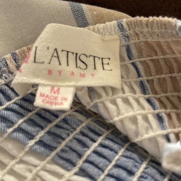 L’ ATISTE. Color blue and white. Size M - Picture 5 of 5